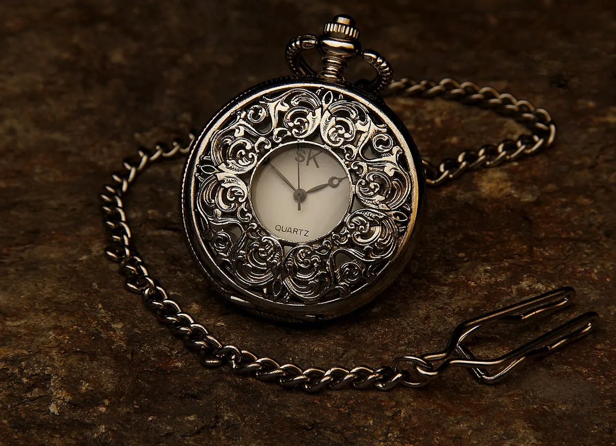 pocket watch, watch, timepiece, clock, accessory, classic, vintage, retro, chain, time, hours, minutes, silver, watch, watch, watch, watch, watch, clock, clock,